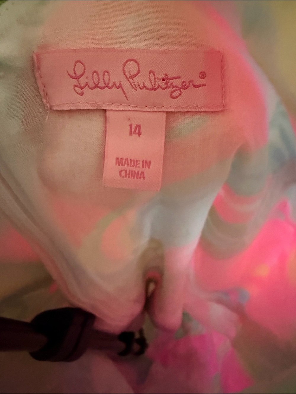 Lilly Pulitzer Tessa Shift Dress with Soutache Ribbon Detail Size 14 - Picture 3 of 4